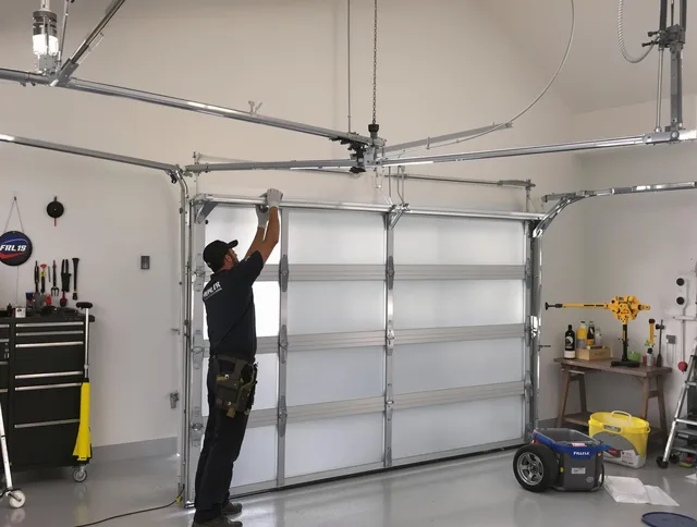 Bethel Garage Door Repair certified team performing precision garage door installation in Bethel